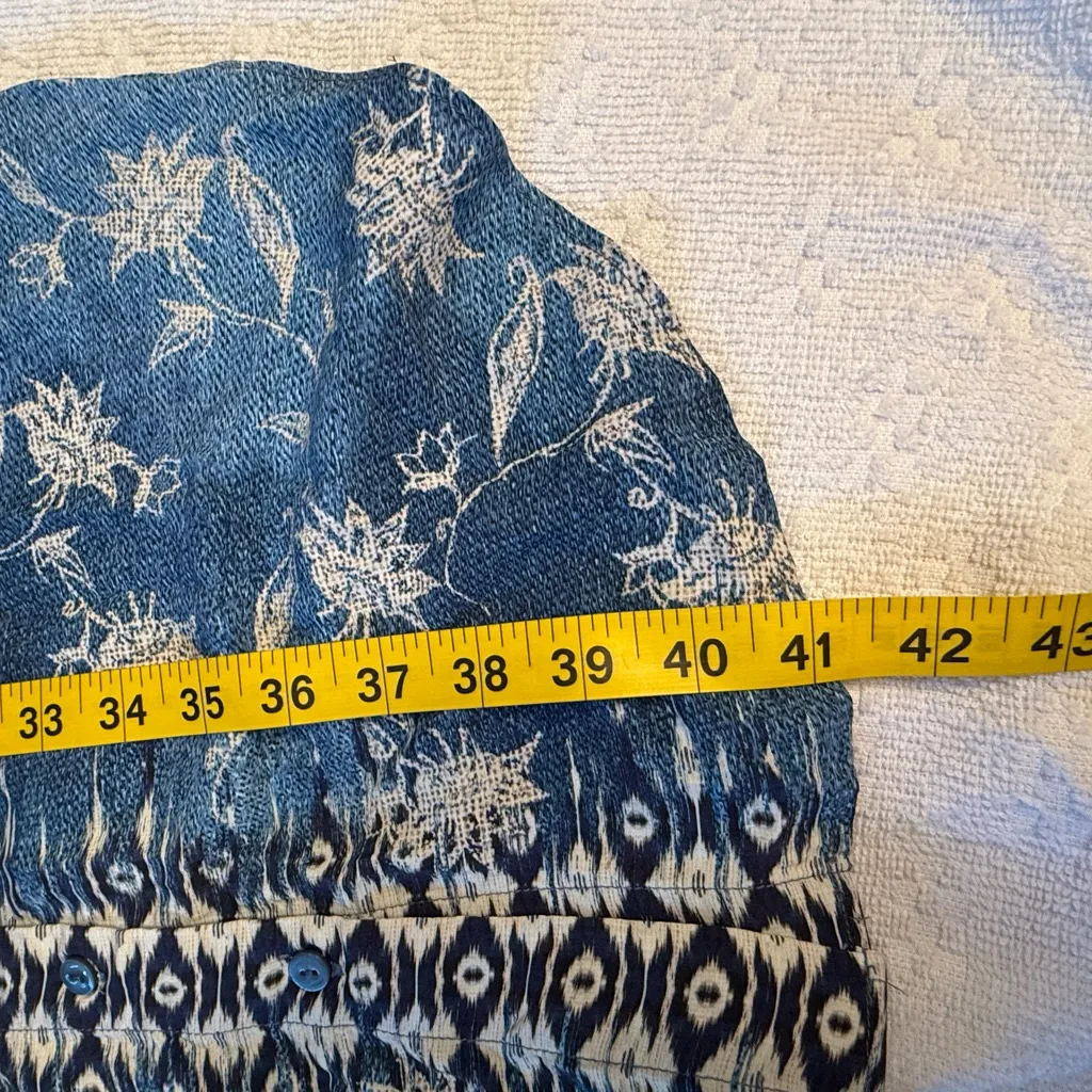 Liverpool Blue and White Floral Top - Image 6