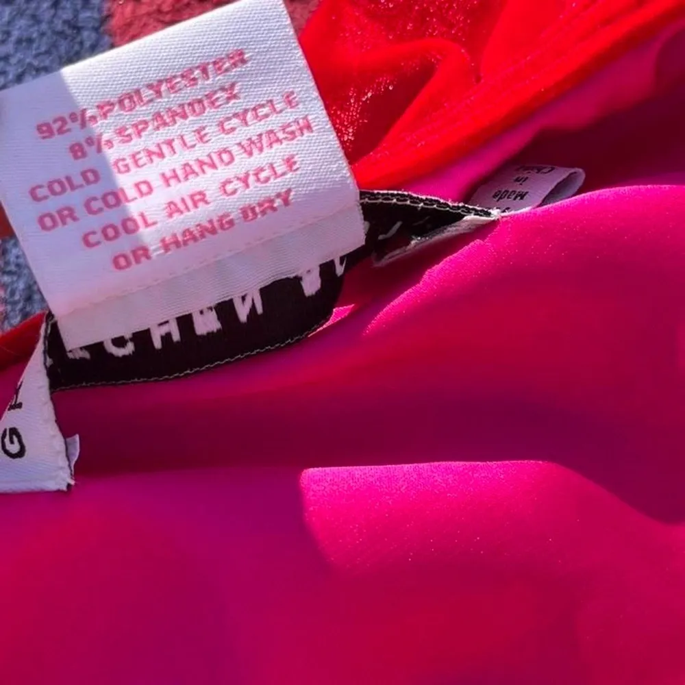 Gretchen Scott Ruffleneck Silky gorgeous red velour dress ruffled collar
M - Image 3