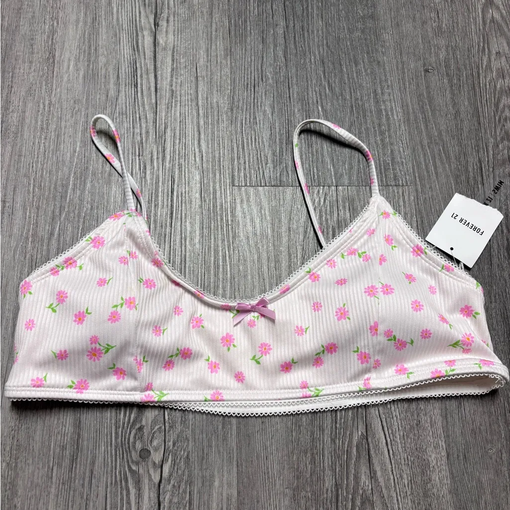 Forever 21 Floral Print Bralette Bikini Top - Image 2