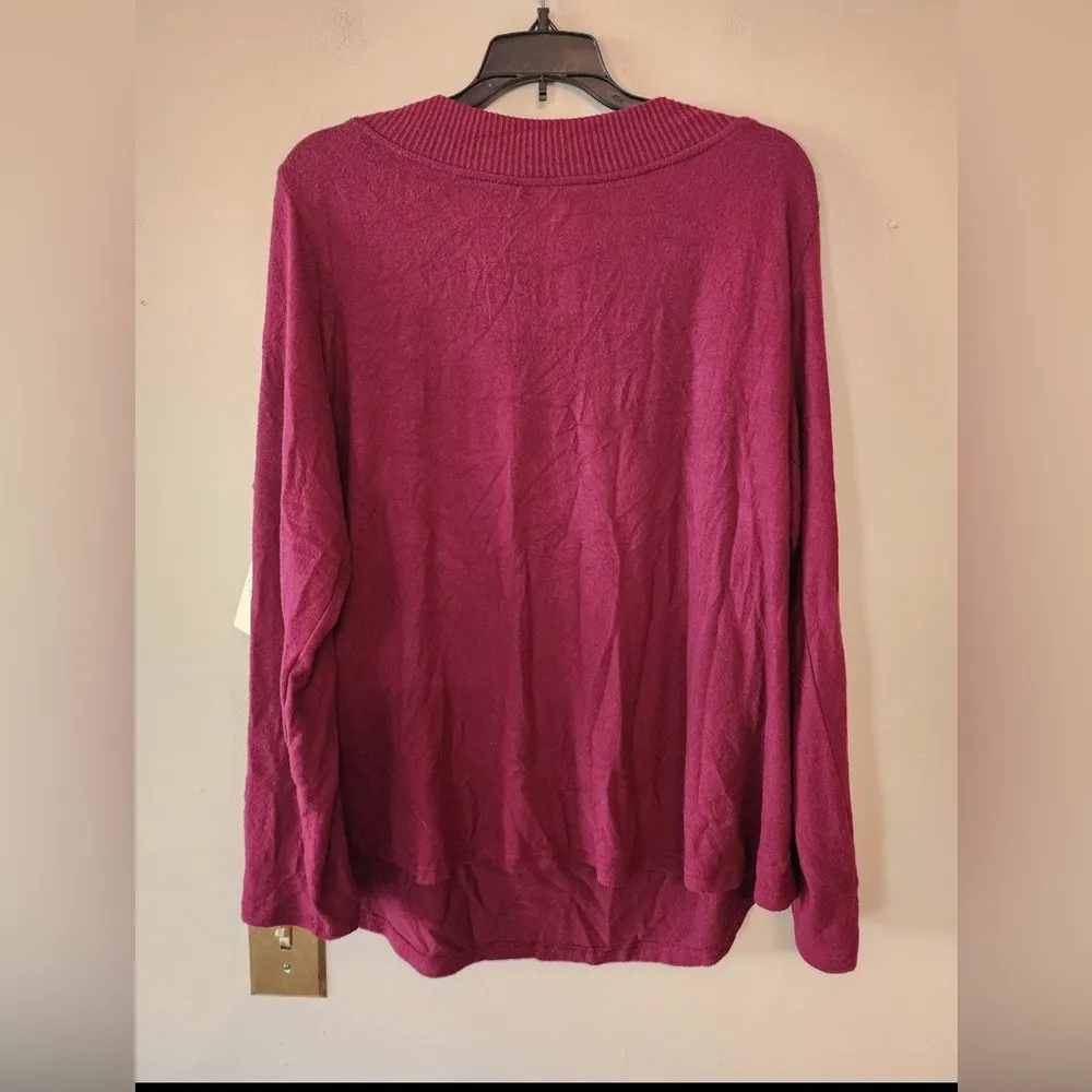 St. Johns Bay purple sweater lightweight size xxl petite - Image 5