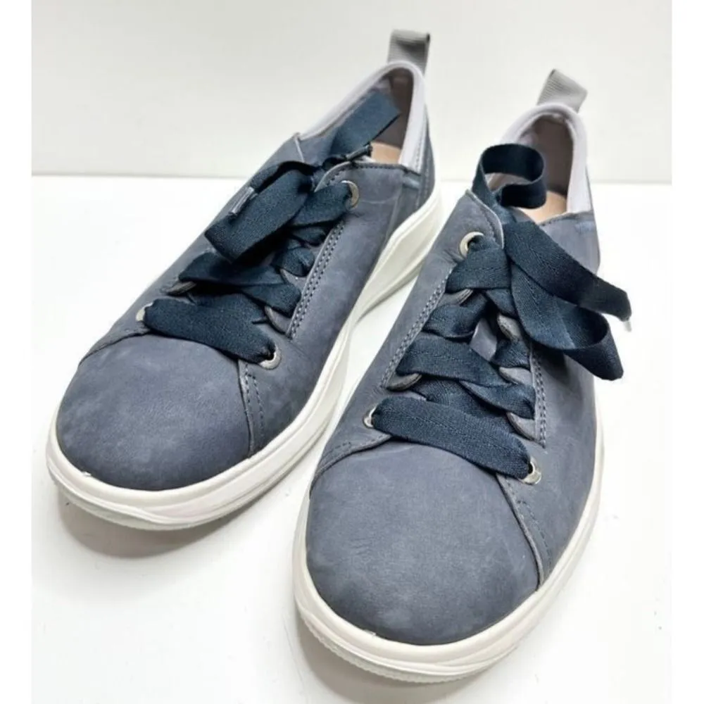 Romika Blue Suede Leather Lace Up Comfort Sneakers Women's Size 6US Blue - Image 3
