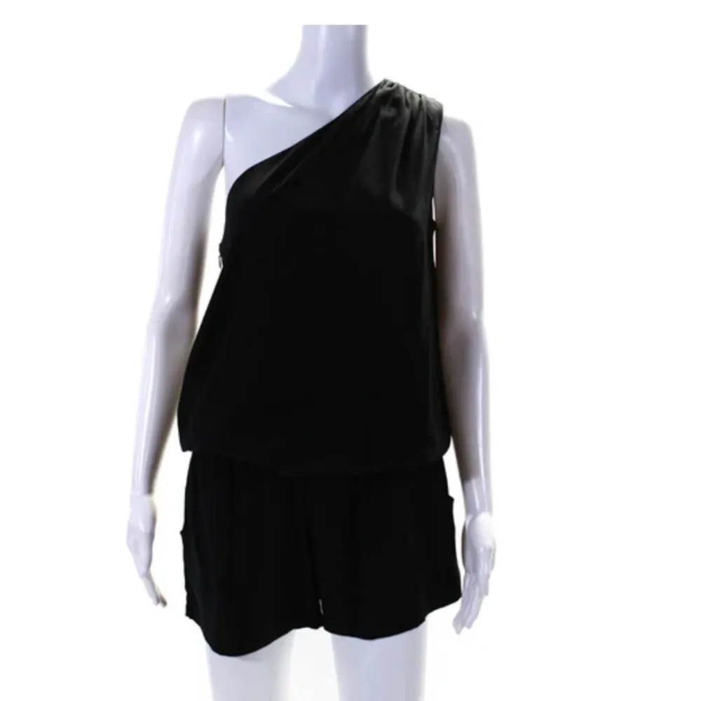 Ramy Brook Silk One-Shoulder Romper‎ - Image 12