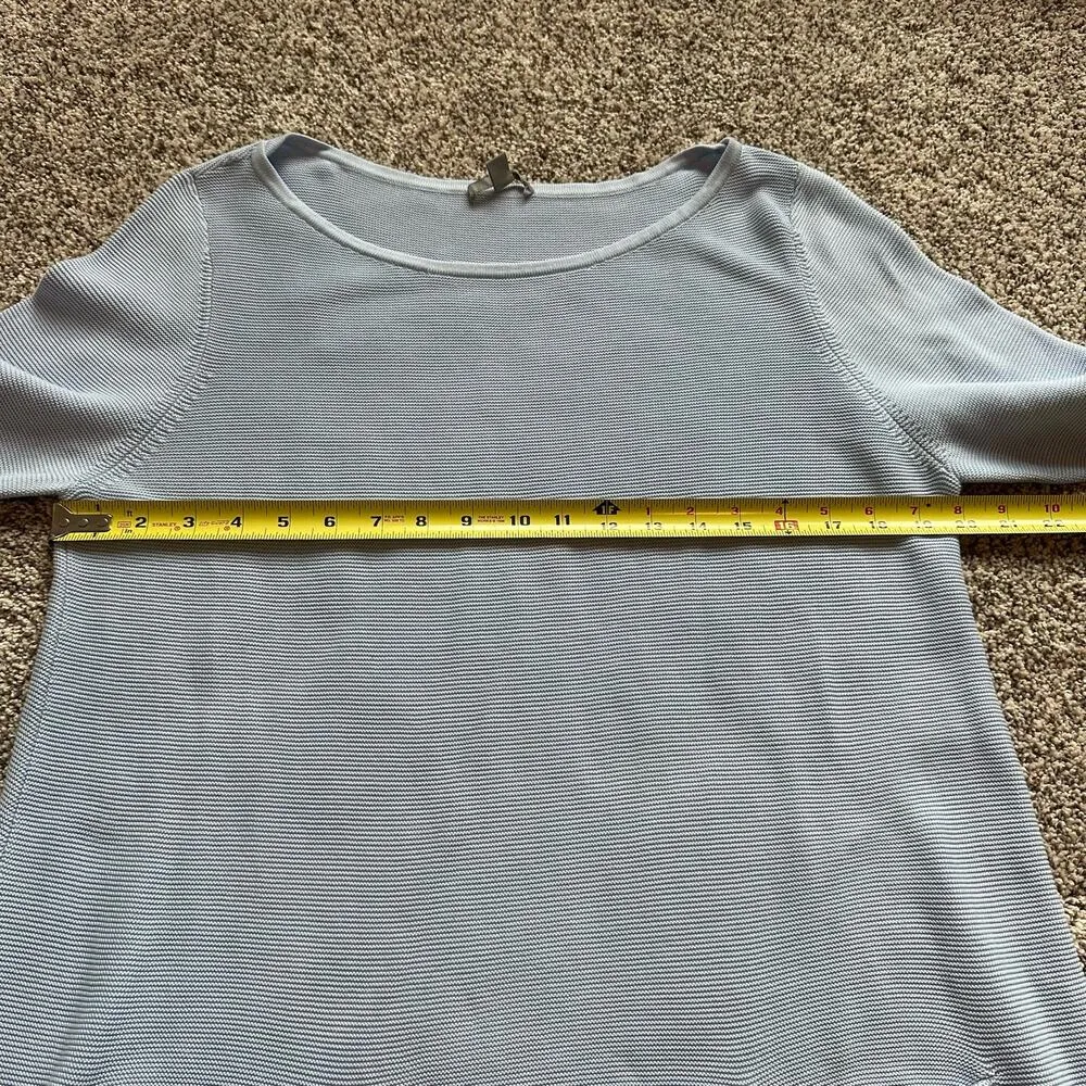 COS light blue long sleeve mini dress size M - Image 10