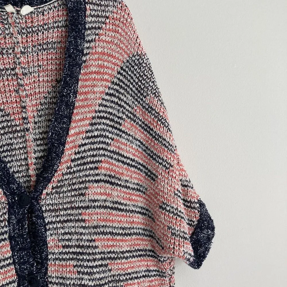 Anthropologie Moth Dolman Sleeve Cardigan Sweater Size Med Buttons Pockets Knit - Image 4