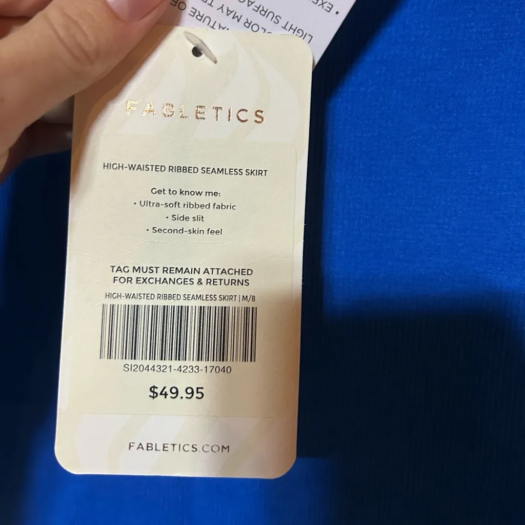 Fabletics  high waisted ribbed seamless skirt - Image 2