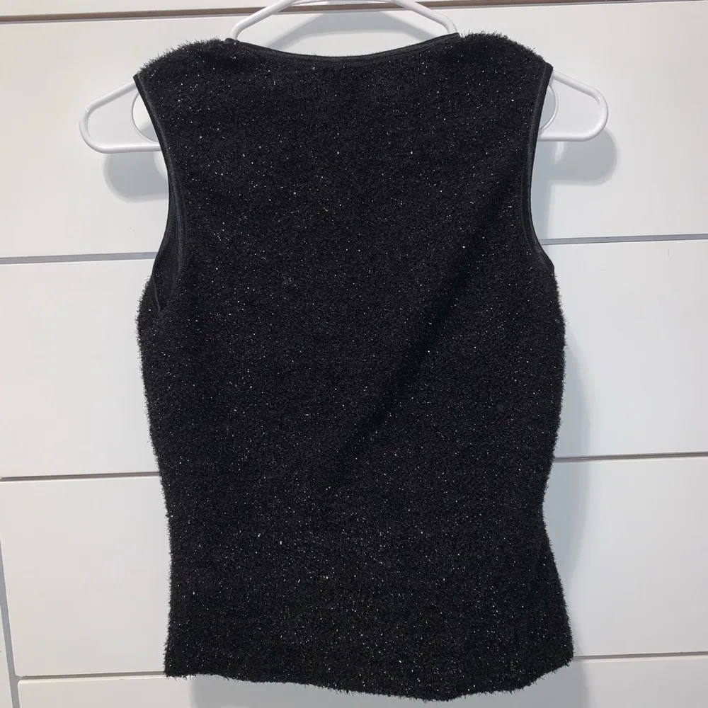 GUESS black sparkly tank top - Image 2