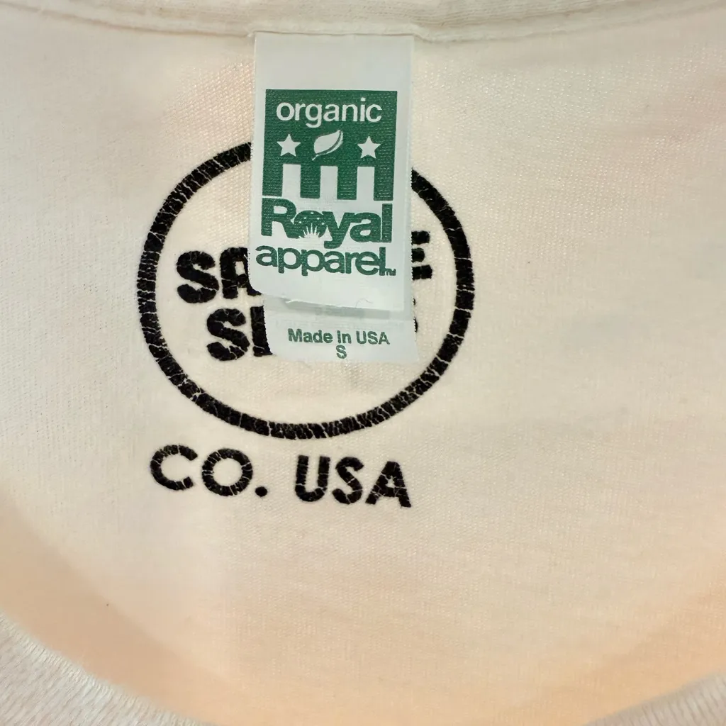 White and Red 'Girl Power' Tee size small - Image 3