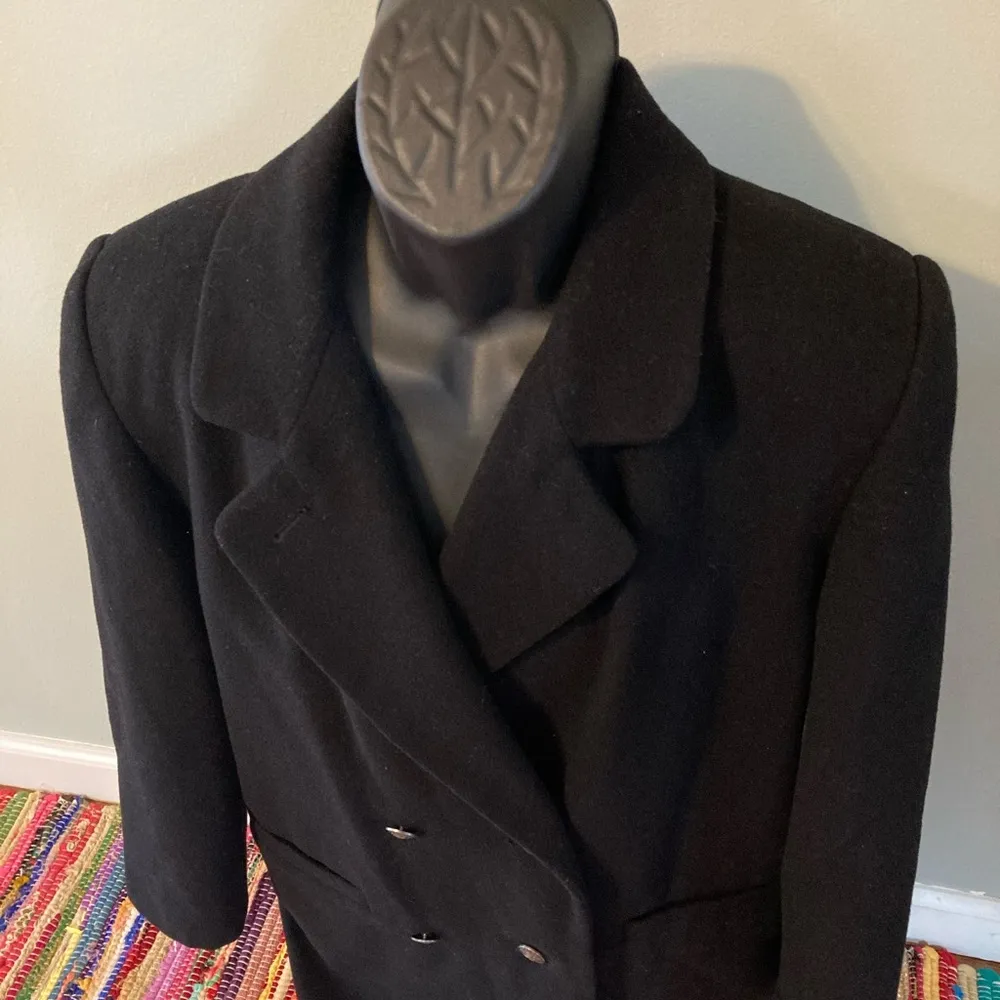Donny Brook Pea Coat Black Size 12 Vintage - Image 3