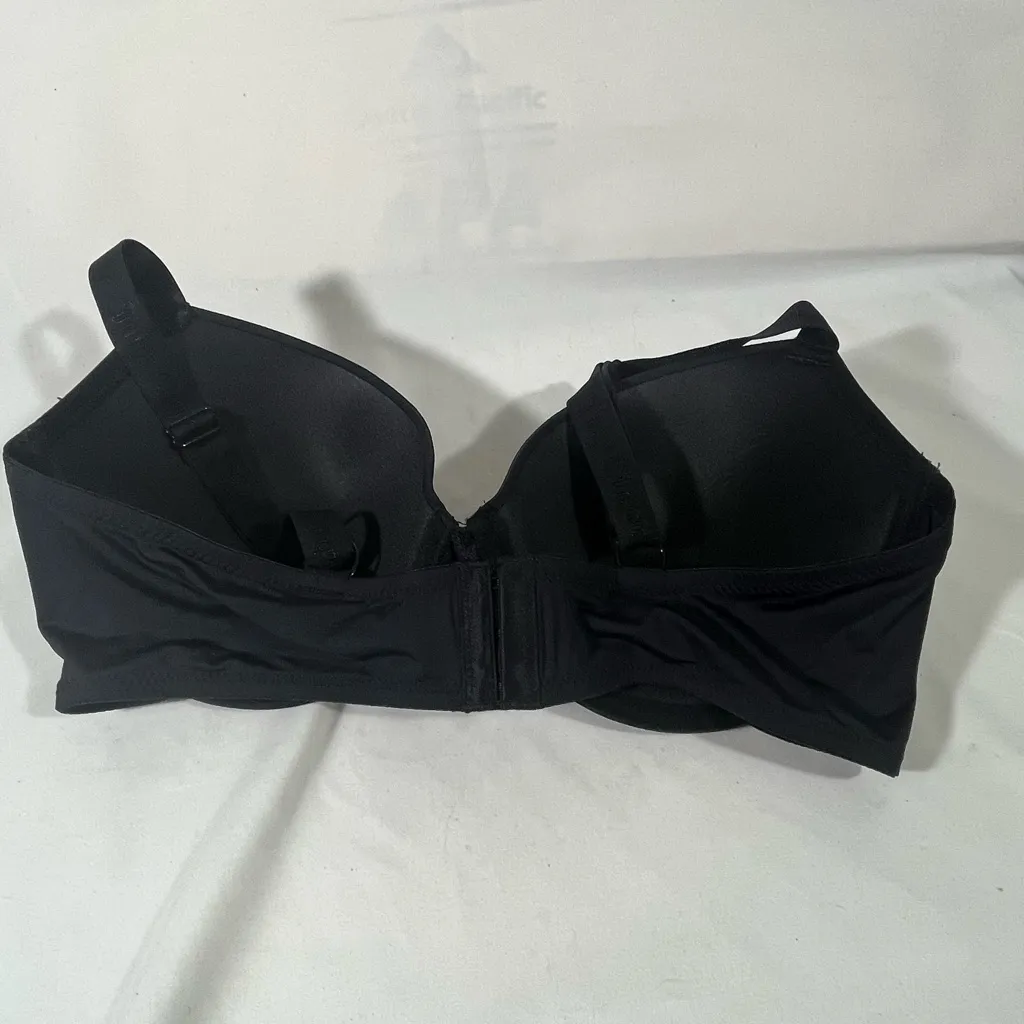 JUICY COUTURE T SHIRT PADDED BRA SZ 38D‎ BLACK NEW - Image 2
