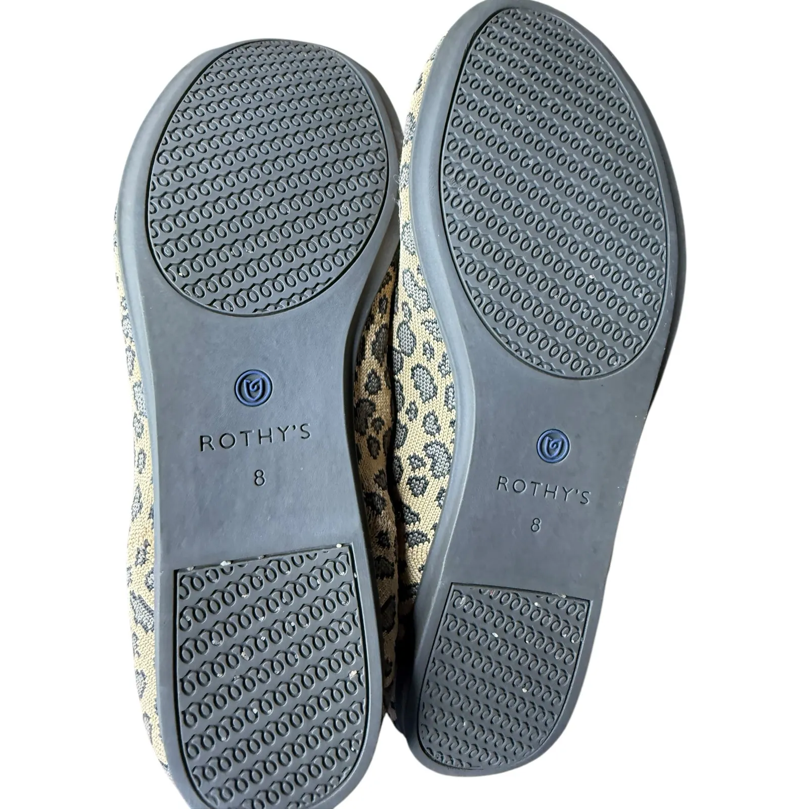 Rothy’s The Flat Round Toe Leopard Print Washable Knit Ballet Flats Sustainable - Image 7
