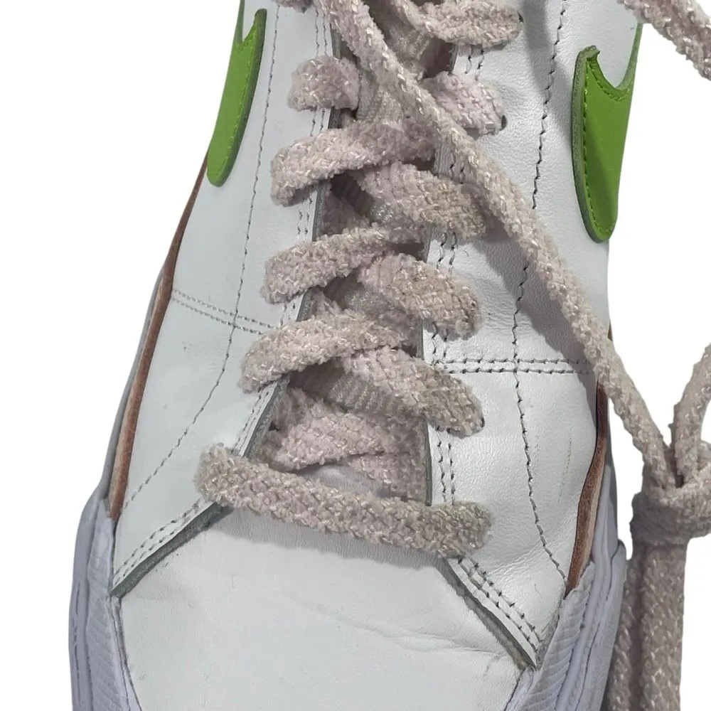 Nike‎ Court Legacy Lift Sneakers Women’s Sz 11 White Action Green FD0872 Shoes - Image 7