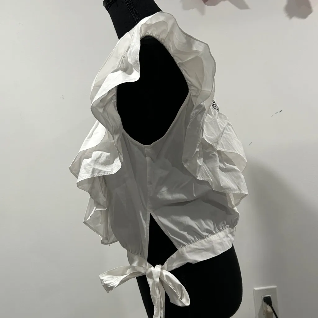 7 For All Mankind  Ruffle Top - Image 3