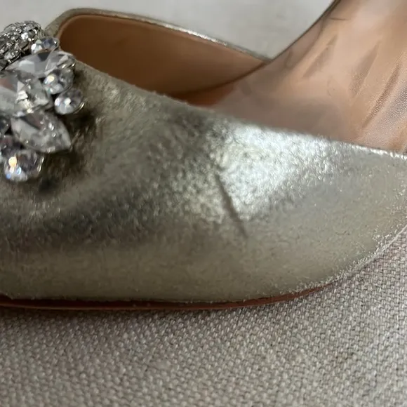 Badgley Mischka Jeweled‎ Peep Toe D’Orsay Giana II Pumps Size 6-1/2 - Image 6