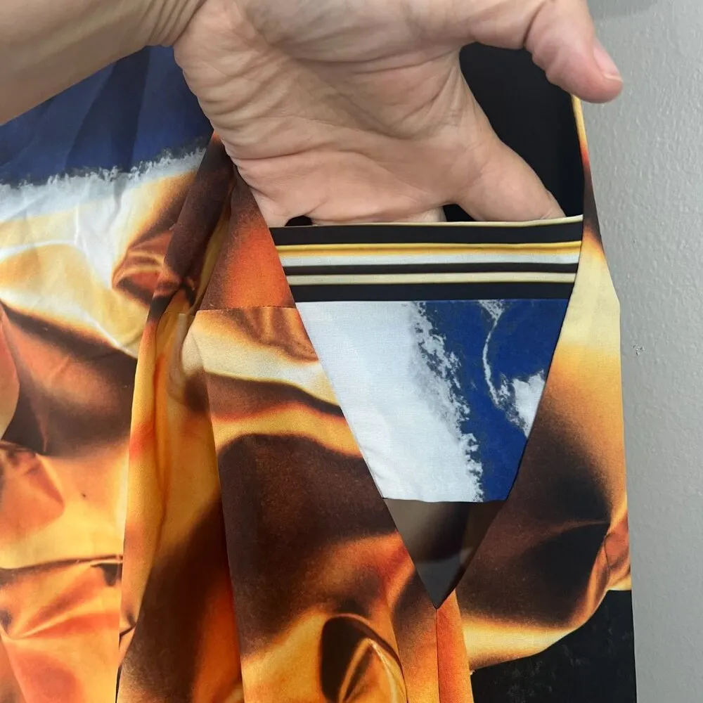 Clover Canyon NWT Burmese Night Mini Shift Dress Side Cutouts MED - Image 4