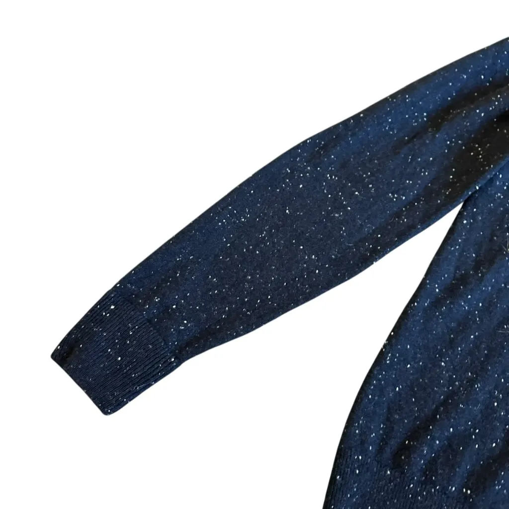 Everlane 100% Cashmere Black Pulloer Sweater Speckled White Stretch Size Small - Image 3