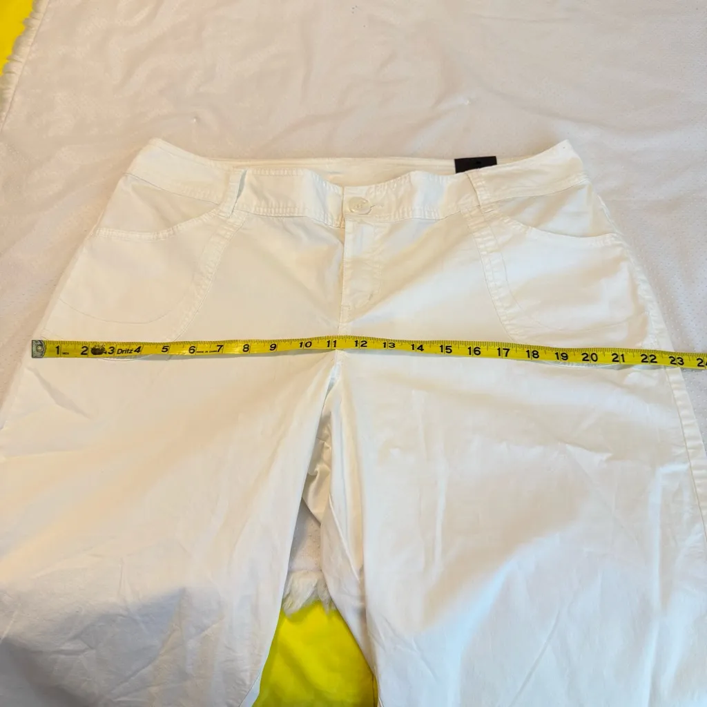NEW Lane Bryant Totally Cropped White Capri Pants Women’s Size 16 Summer Vacay - Image 10