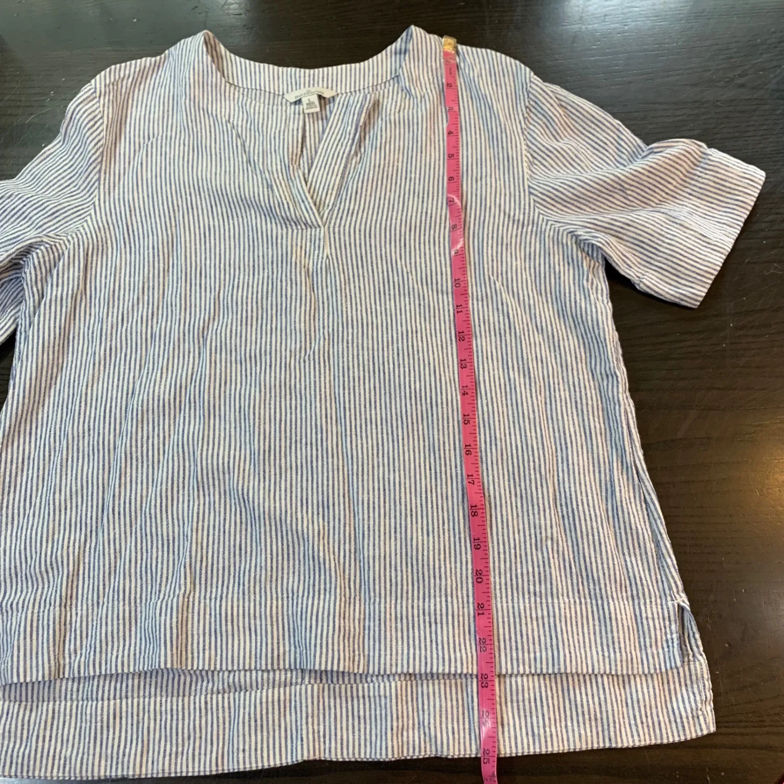 LL Bean Signature Women's Striped V - Image 9