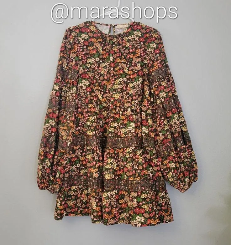 byTiMo Floral Baby Cord Shift Dress Size M - Image 4