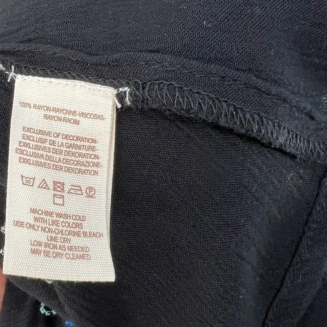 Free People Star‎ Gazer Dress Embroidered Drawstring Blue Black Size Size XS - Image 12