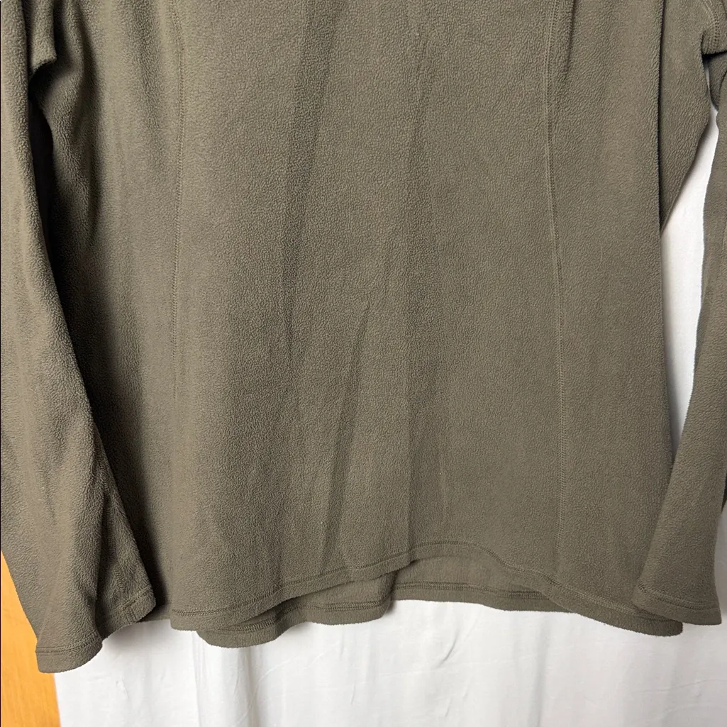 The North Face Brown Fleece Quarter Zip Size Medium - Image 3