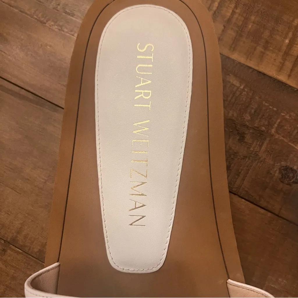 STUART WEITZMAN‎ Goldie Embellished Slide Sandals - Image 4