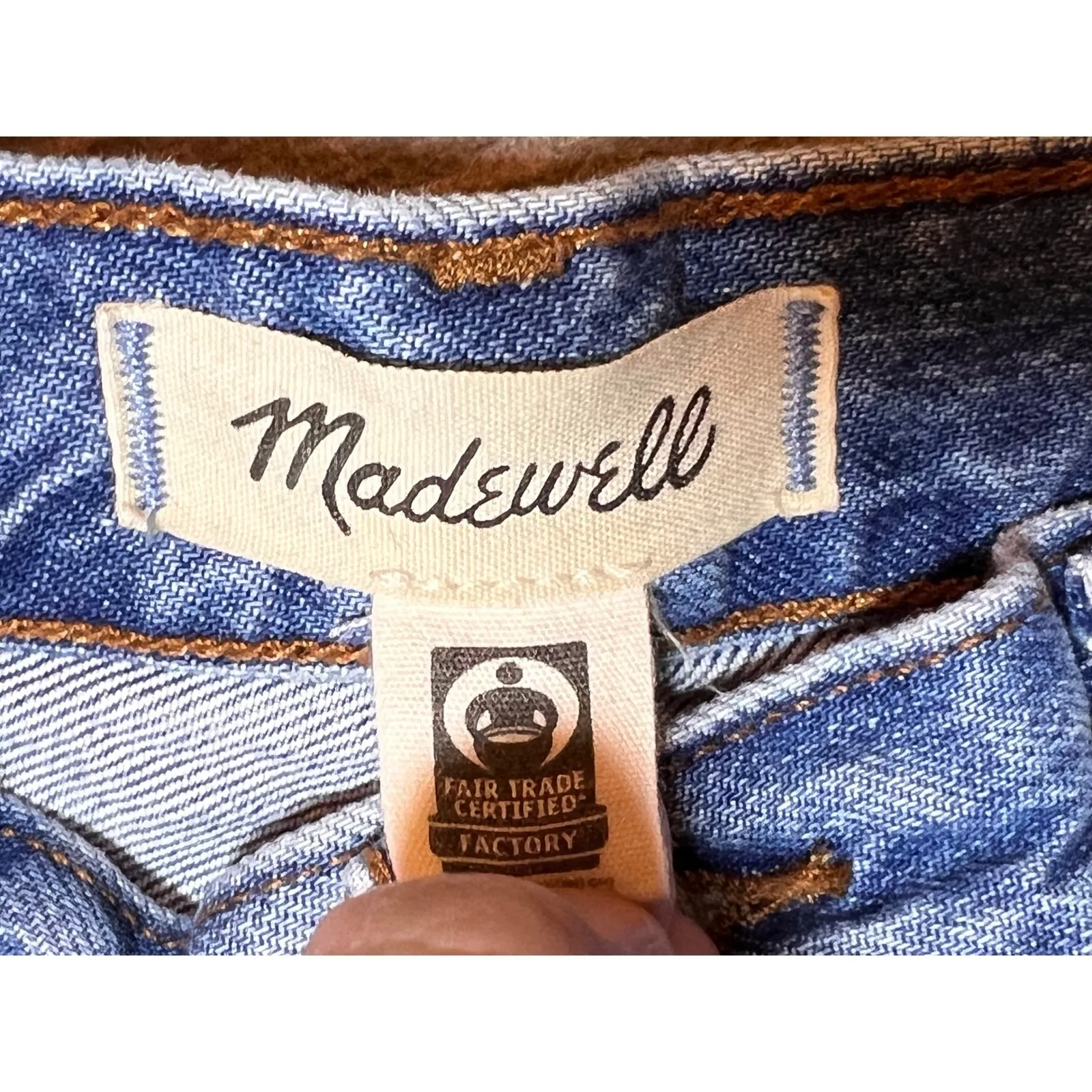 Madewell Low Slung Baggy Jeans Distressed Size 29x30 Wide Leg Skater Y2K Grunge - Image 4