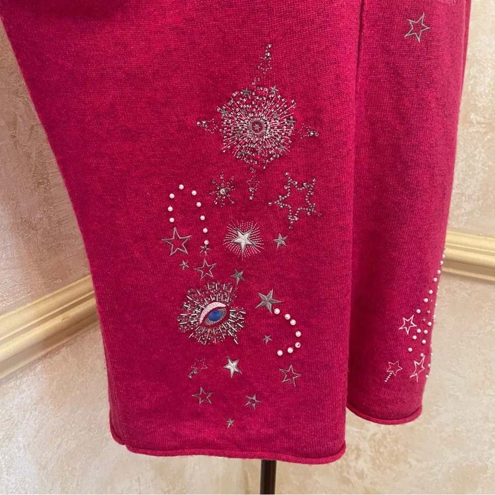 Johnny Was Biya Xandra V-Neck Sweater Wool Cashmere Knit Pullover Sz XL NWOT - Image 7