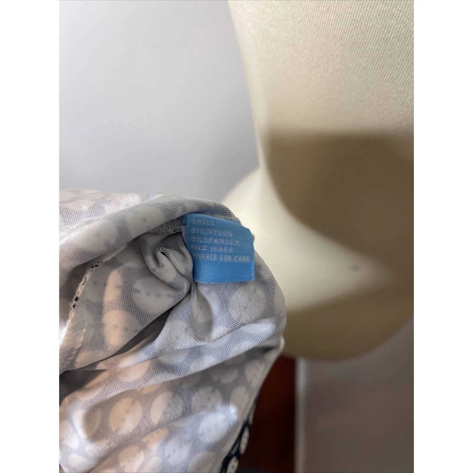 J. McLaughlin Sleeveless Blue White Print Kneelength Catalina Cloth‎ Dress - Image 9