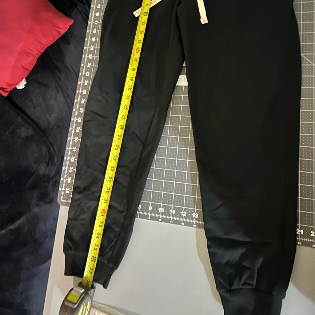 Heart Patch Black Joggers - Image 2