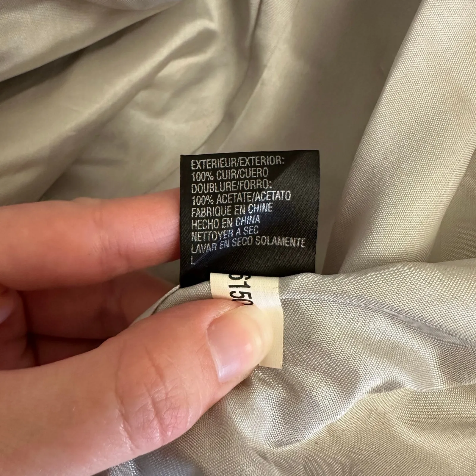 Isabella DeMarco Metallic Silver Genuine Leather Blazer Jacket Size M Size M - Image 8