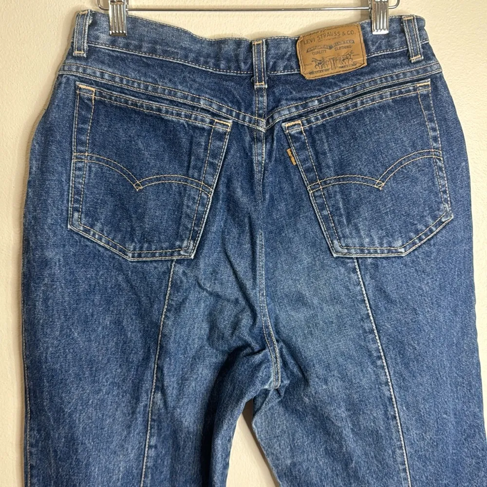 Levis Vintage Womens Jeans High Rise Tapered 80s Zipper Ankle denim size 14 - Image 8