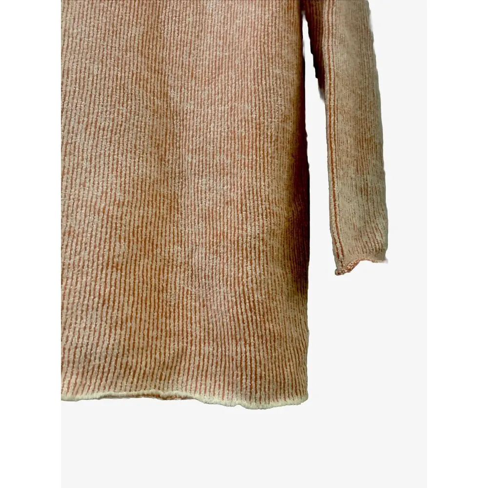 Free People Lenox Rib Knit Tunic Sweater/ Dress in Carrot Cake Size SP Oversized - Image 3