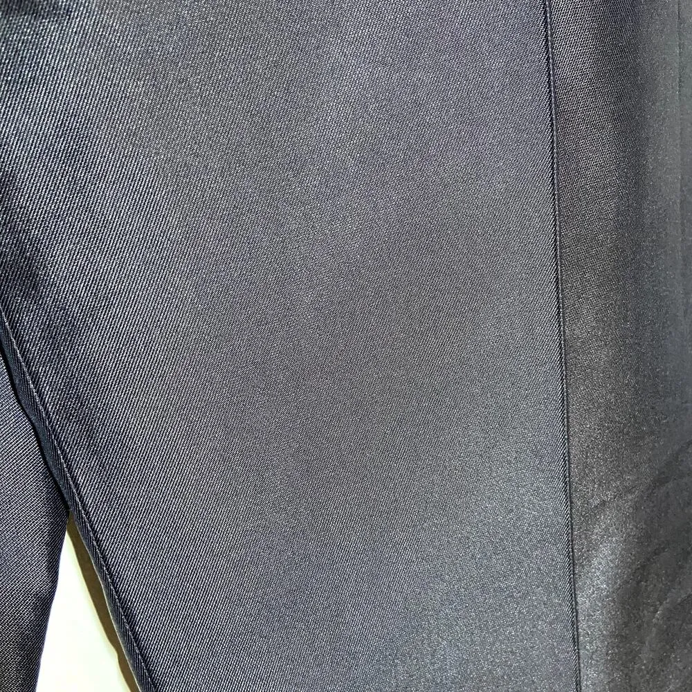 Ralph Lauren Black Label Dress Pants Straight Satin Silky Pleated Black 4 - Image 3