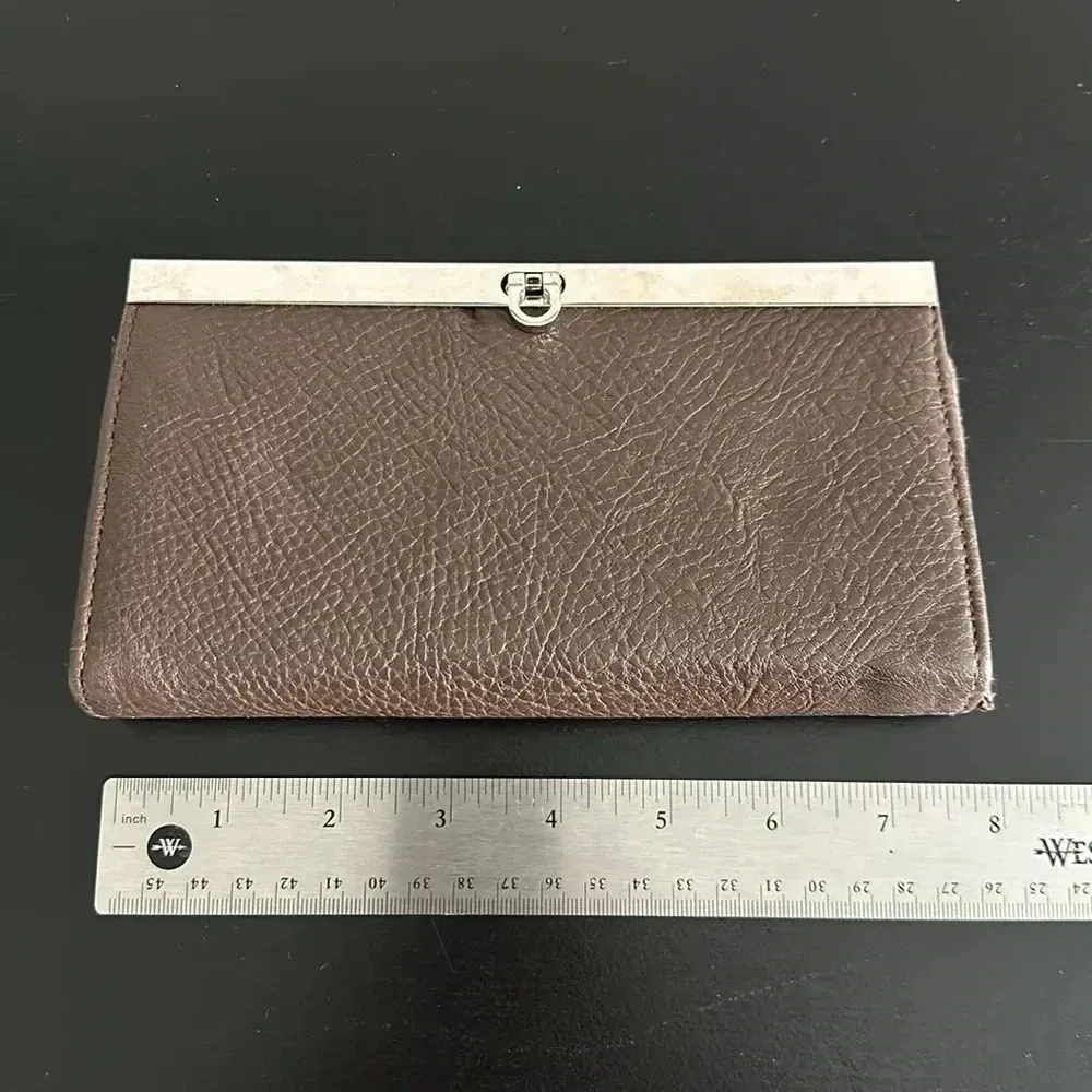 Brown Faux Leather Wallet - Image 2