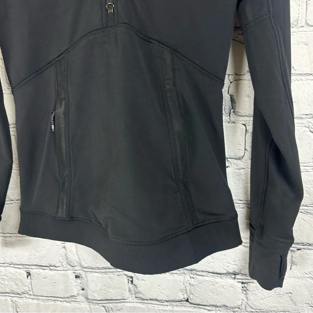 Lululemon Winter Sprinter Hoodie Black Size 4 Tech Fleece, Power Luxtreme - Image 3