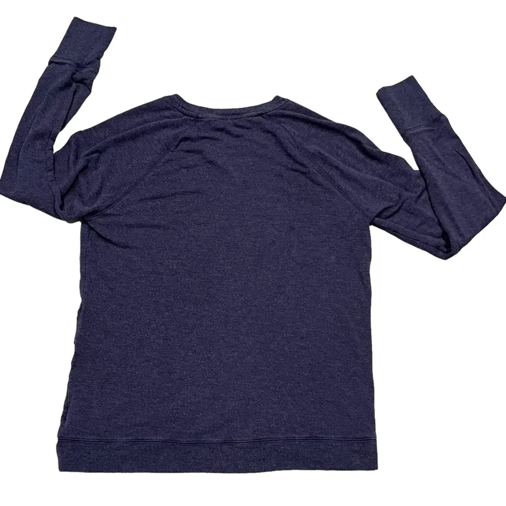 Athleta Blue Serenity Criss Cross Sweatshirt Top - Image 3
