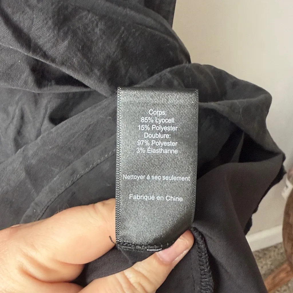 ASTR The Label Black Off Sleeve High Low Square Neck Babydoll Dress - Image 6