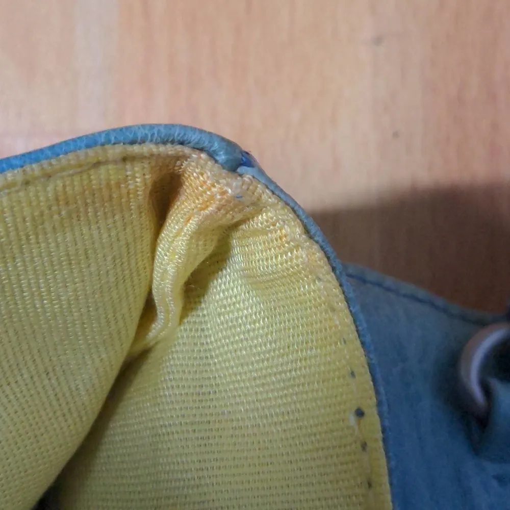 HOBO International Distressed Turquoise Buckle Leather Clutch Wristlet Handbag - Image 12