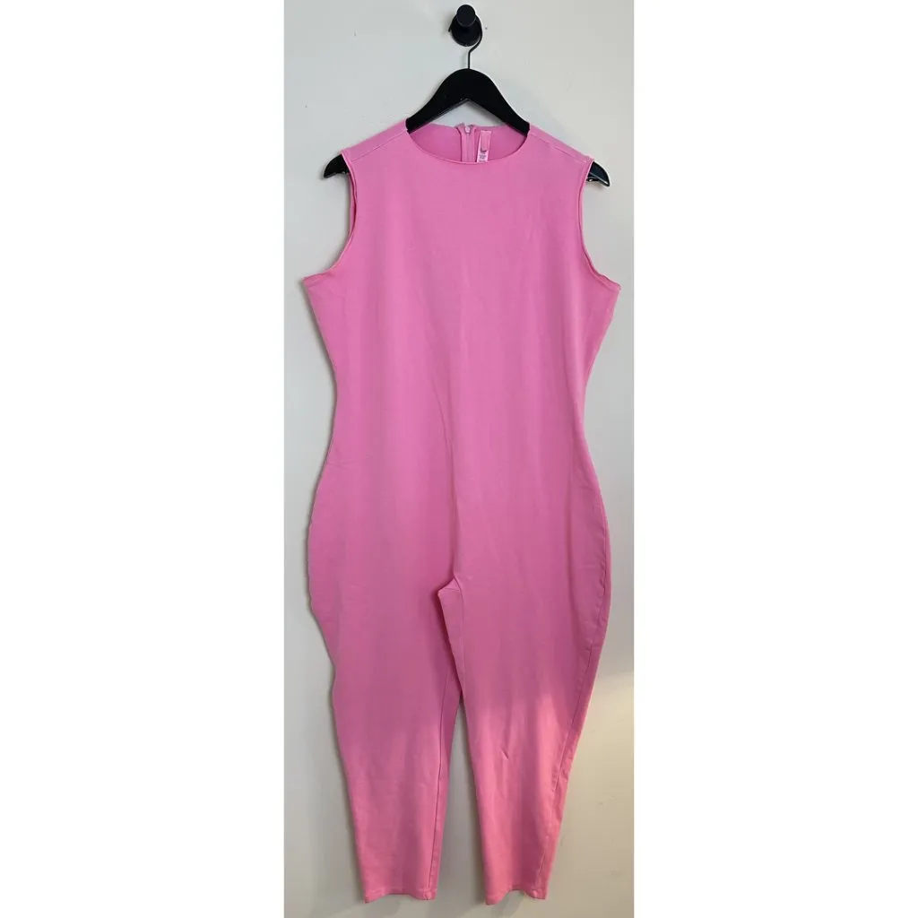 SKIMS Outdoor Crew Neck Sleeveless Catsuit in Bubble Gum Size 4X - Image 7