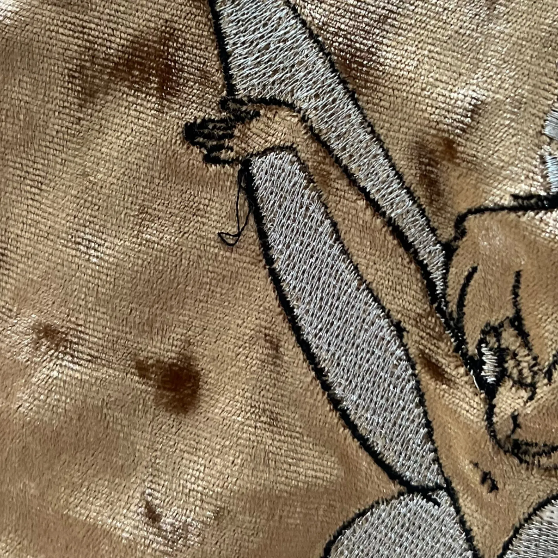 Disney Parks Disneyland Paris gold Velvet Tinker Bell bomber Jacket small - Image 6