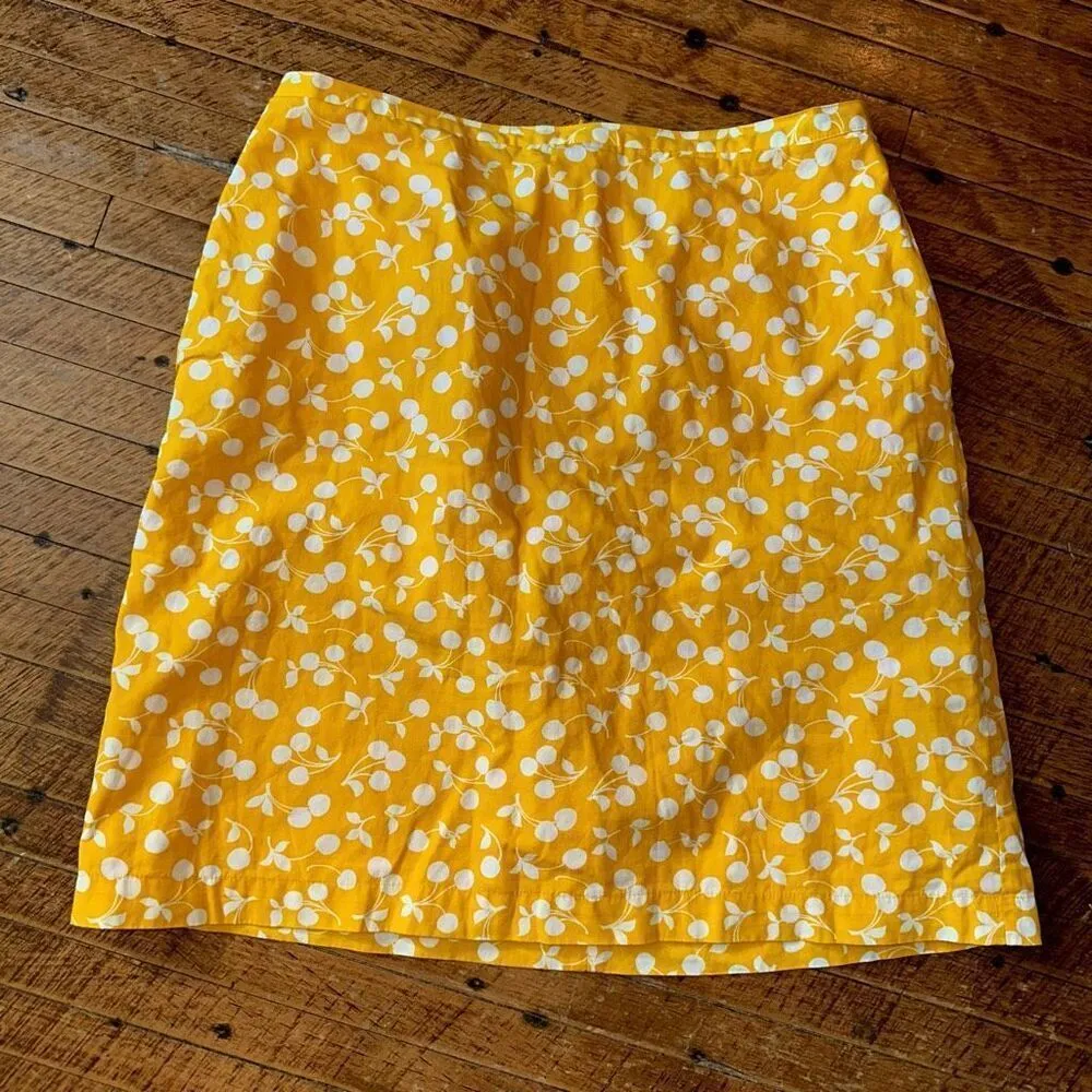 Boden cheery yellow business casual 10R royalcore skirt Yellow Size 10P - Image 2
