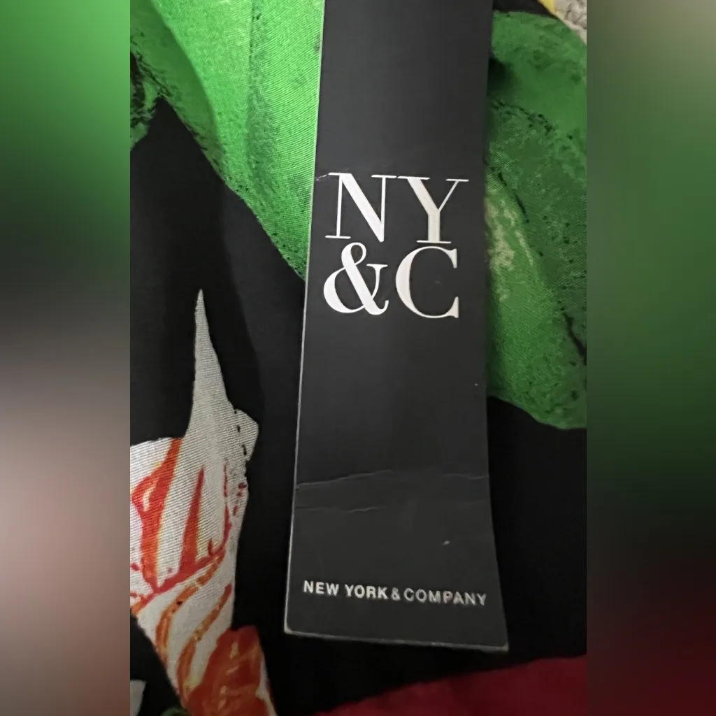 New York & Company Floral Asymmetrical Dress - Image 8