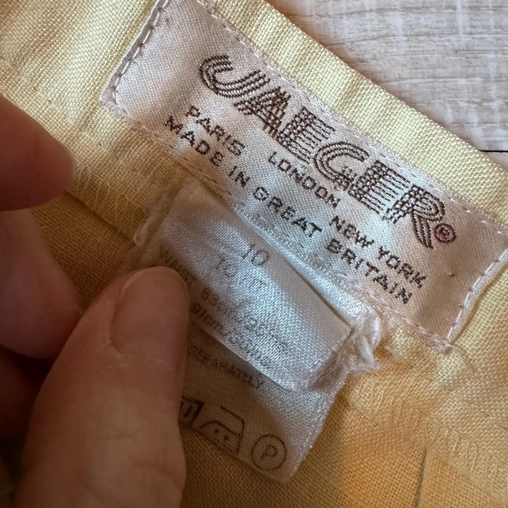 Vintage Jaeger London Flax Linen Pleated Midi Skirt - Image 8