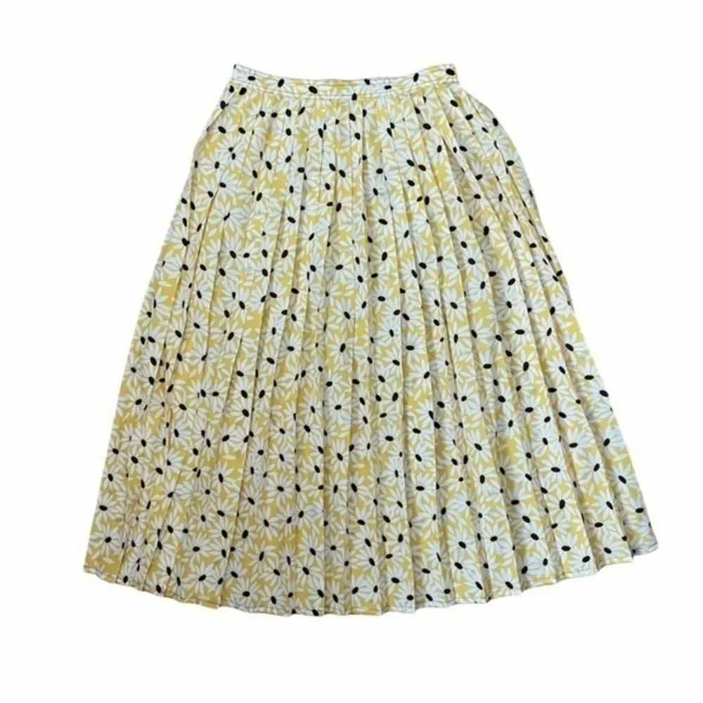 Vintage  London Yellow Floral 2-Piece Blouson Midi Dress - Image 13