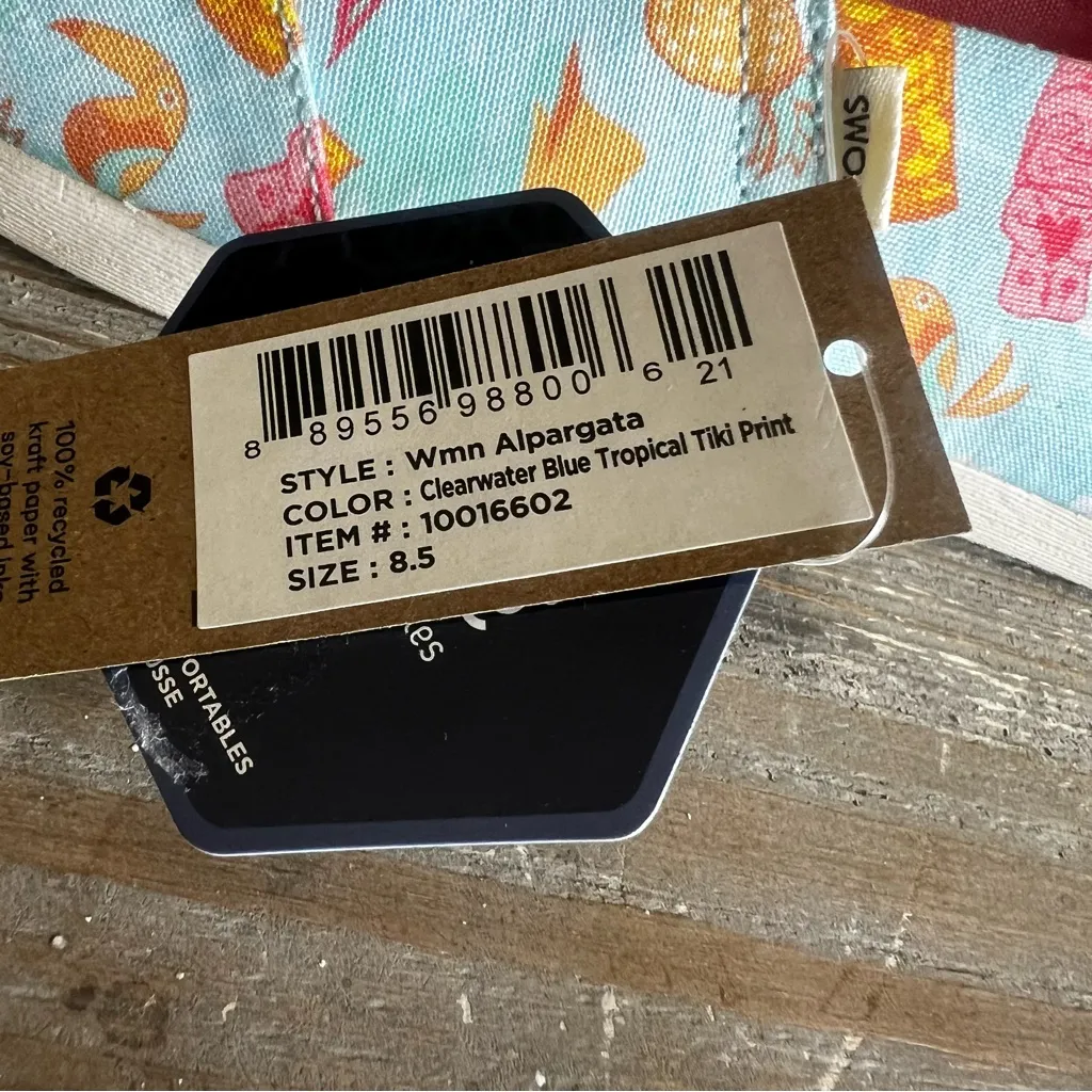 Toms Alpargata Tropical Tiki Slip On Women's Shoe Size 8.5 #250932 - Image 5