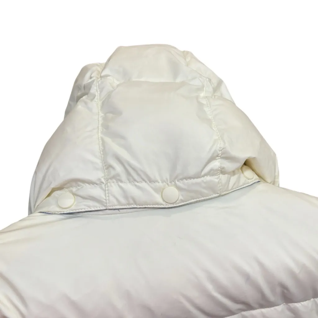 Lands’ End Cream Puffer Hooded Goosedown Coat Size Small Womens 6-8 - Image 14