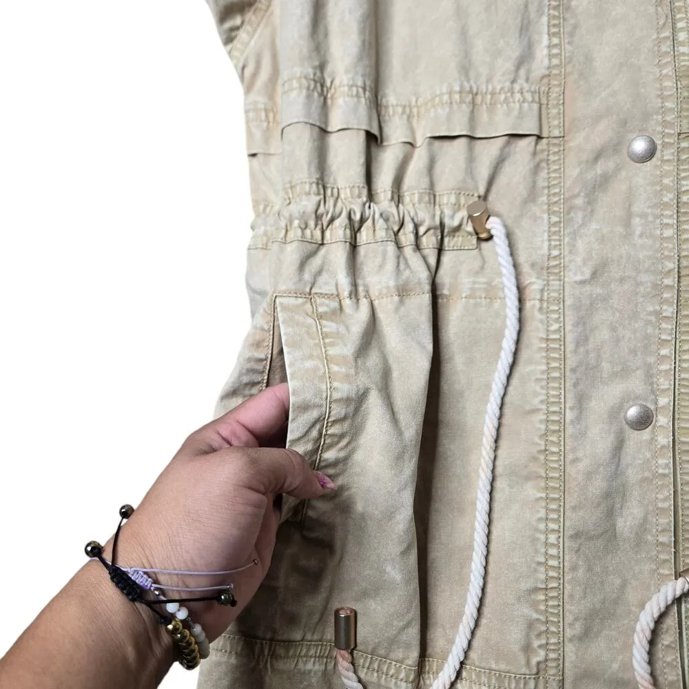 Sessun Tan Trench Coat W/ Drawstring Size: S - Image 4