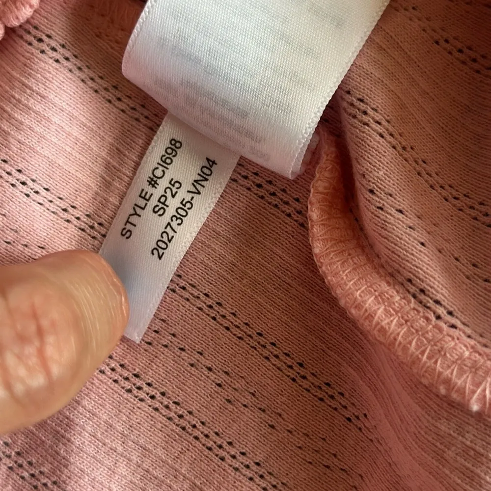 J.Crew  Pink Pointelle Tank Top Medium - Image 8