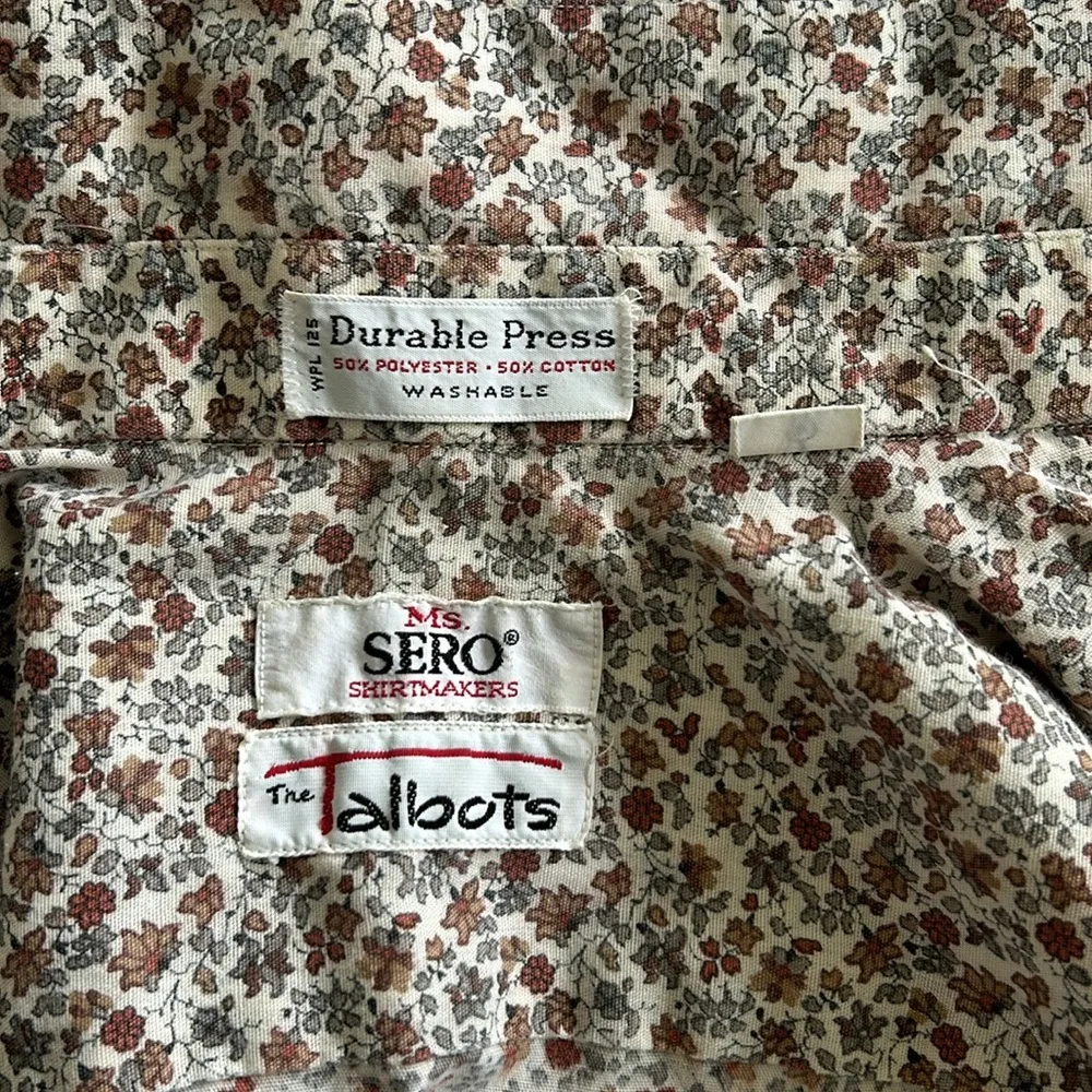 Vintage | Ms Sero Shirtmakers | The Talbots | Brown Floral Print | Women’s 6 - Image 5