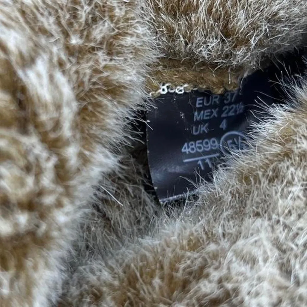 Vintage y2k Lower east side fur lined tall dark brown chocolate wedge boots - Image 6